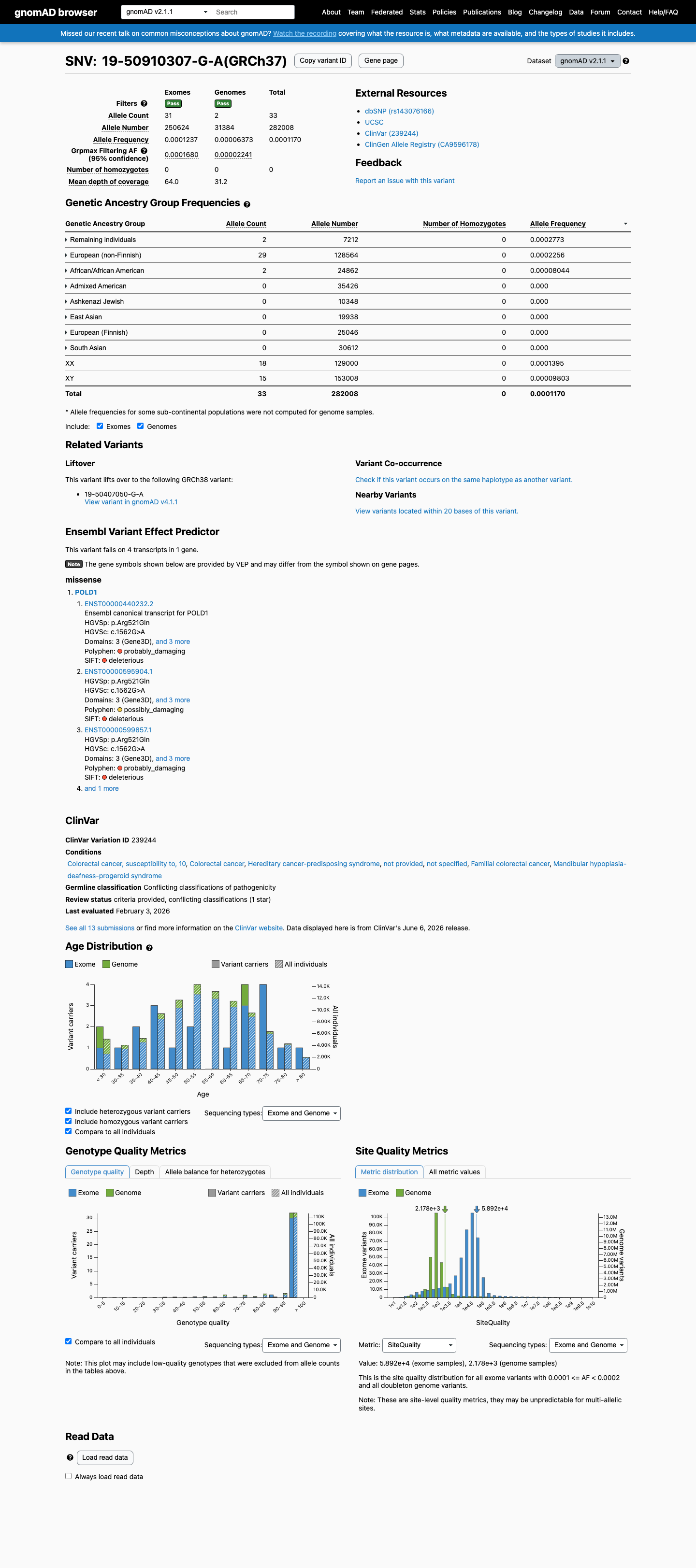 gnomAD v2.1 screenshot