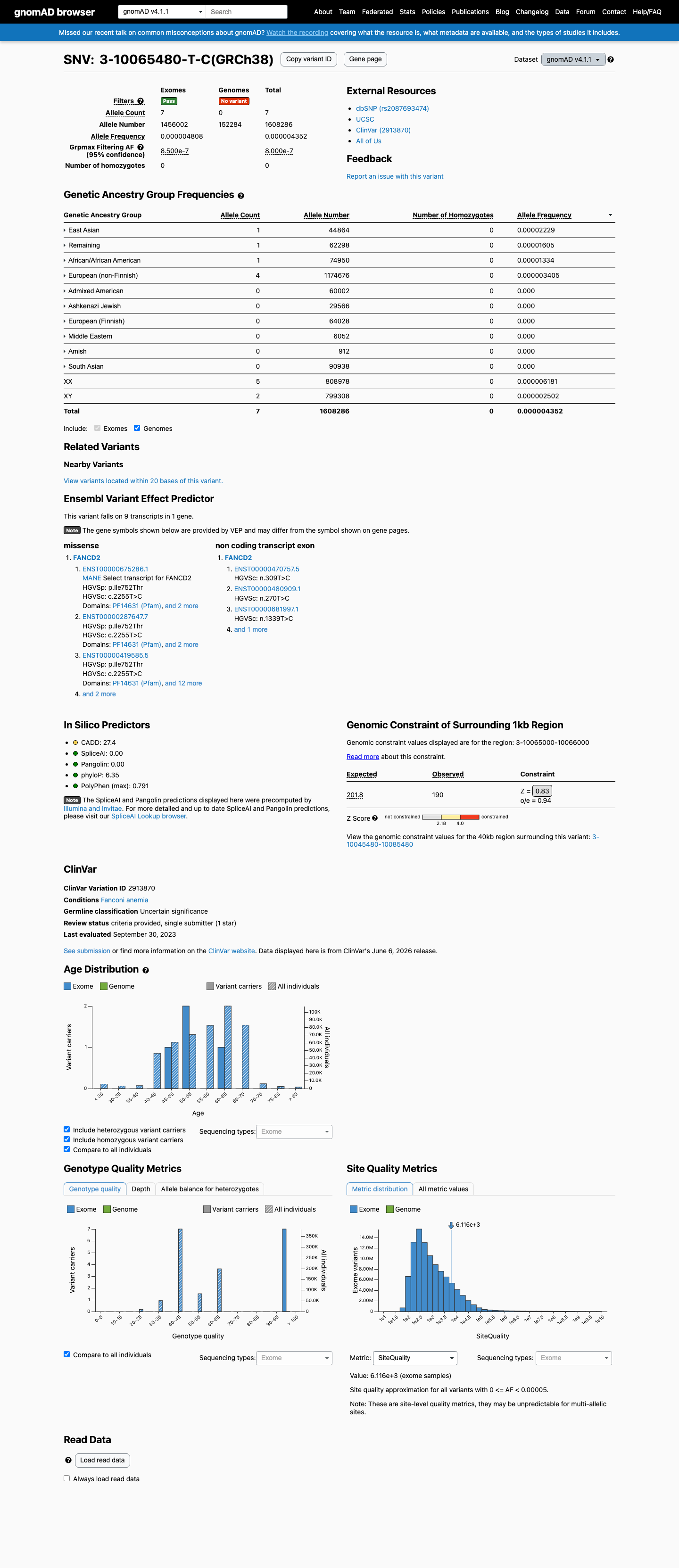 gnomAD v4.1 screenshot