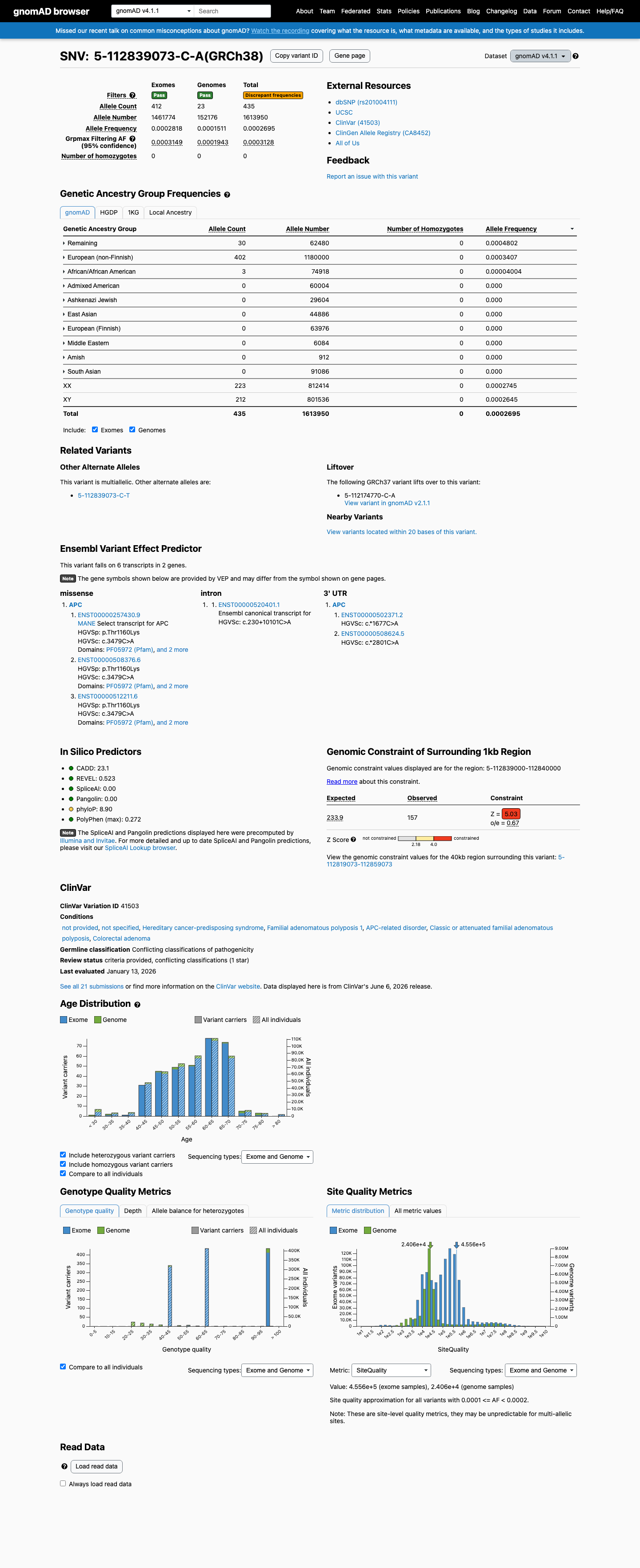 gnomAD v4.1 screenshot