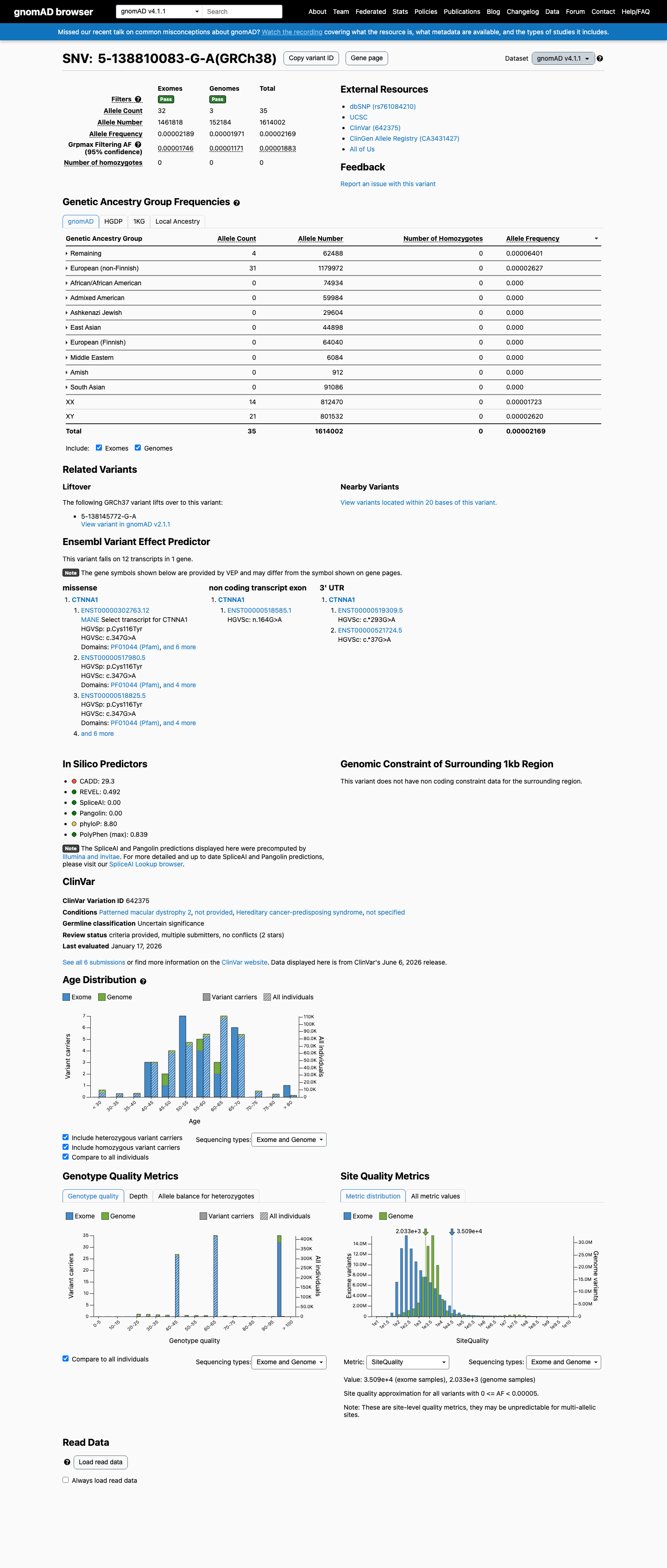 gnomAD v4.1 screenshot