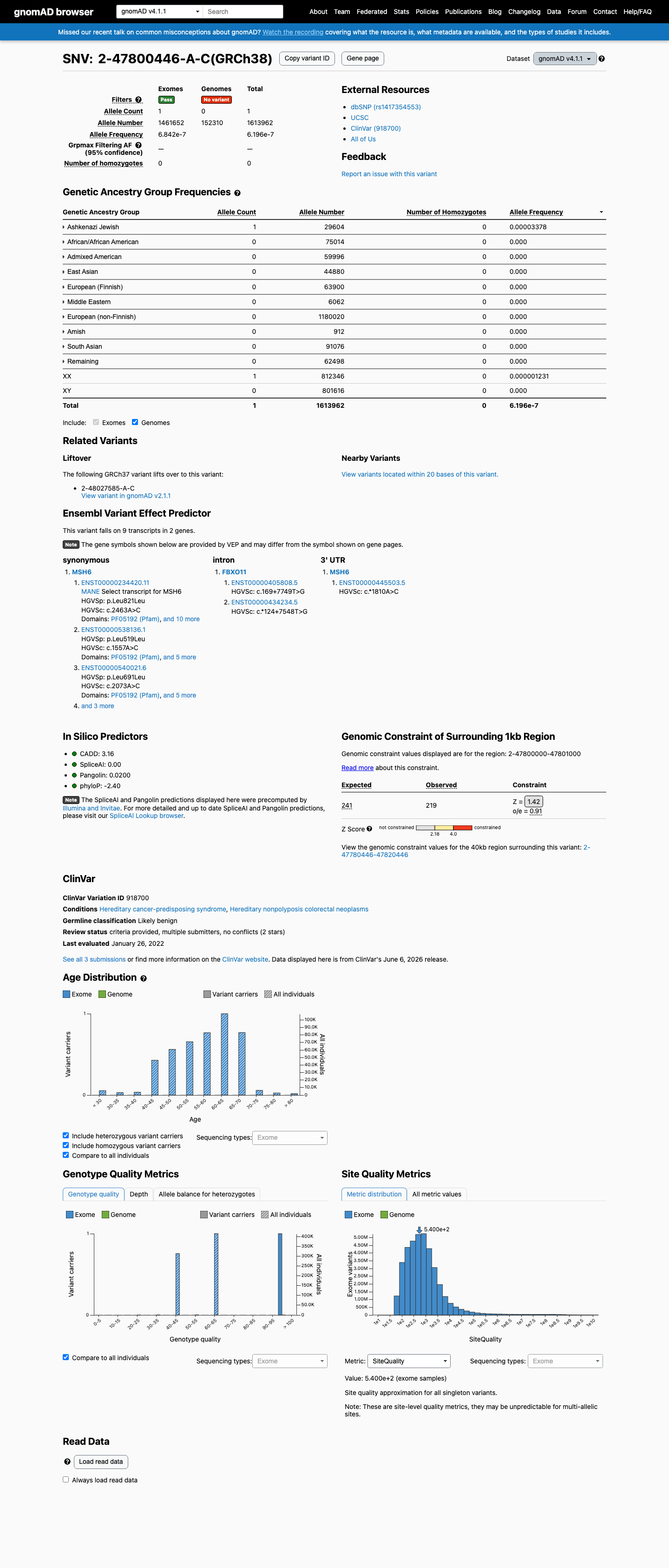 gnomAD v4.1 screenshot