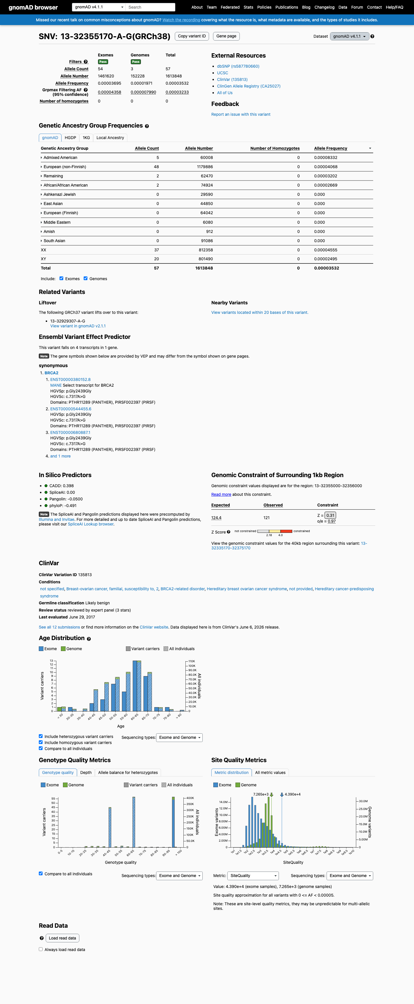 gnomAD v4.1 screenshot