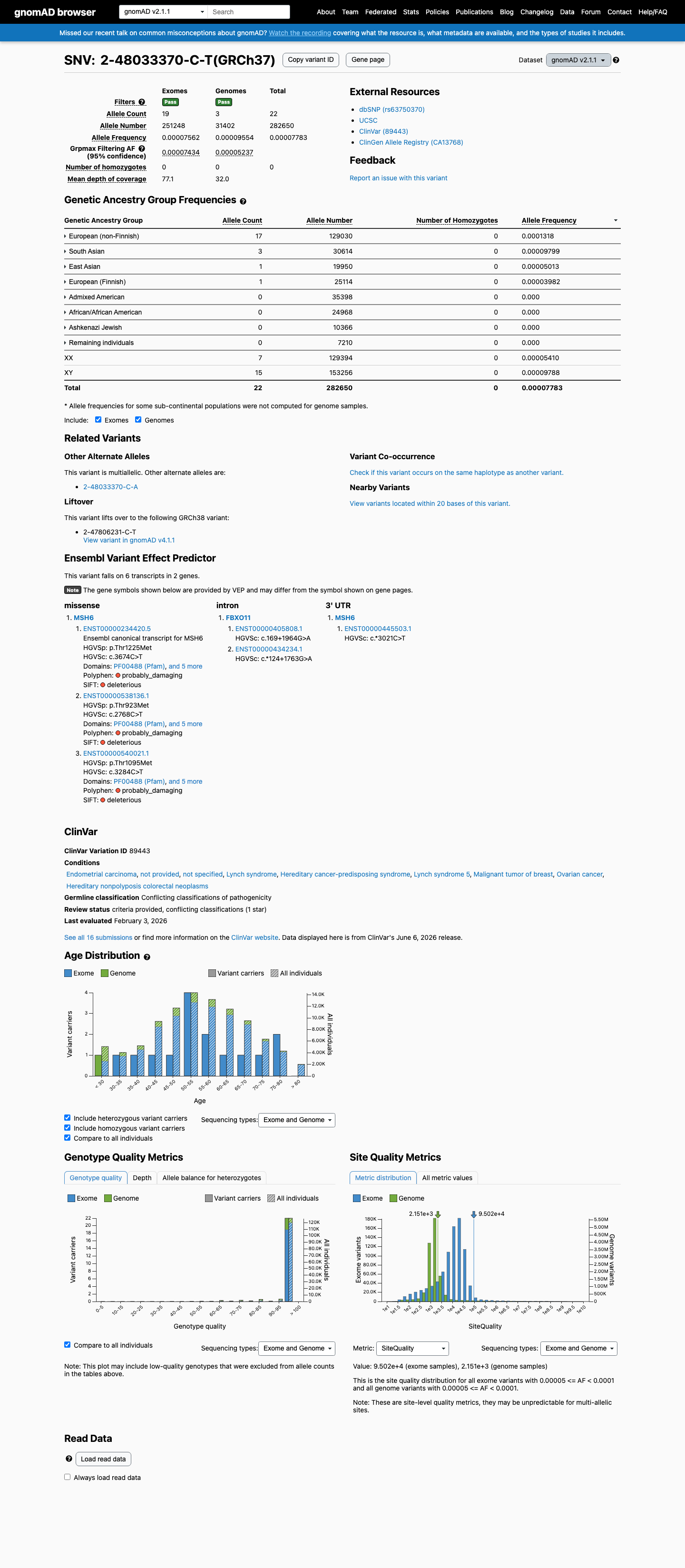 gnomAD v2.1 screenshot