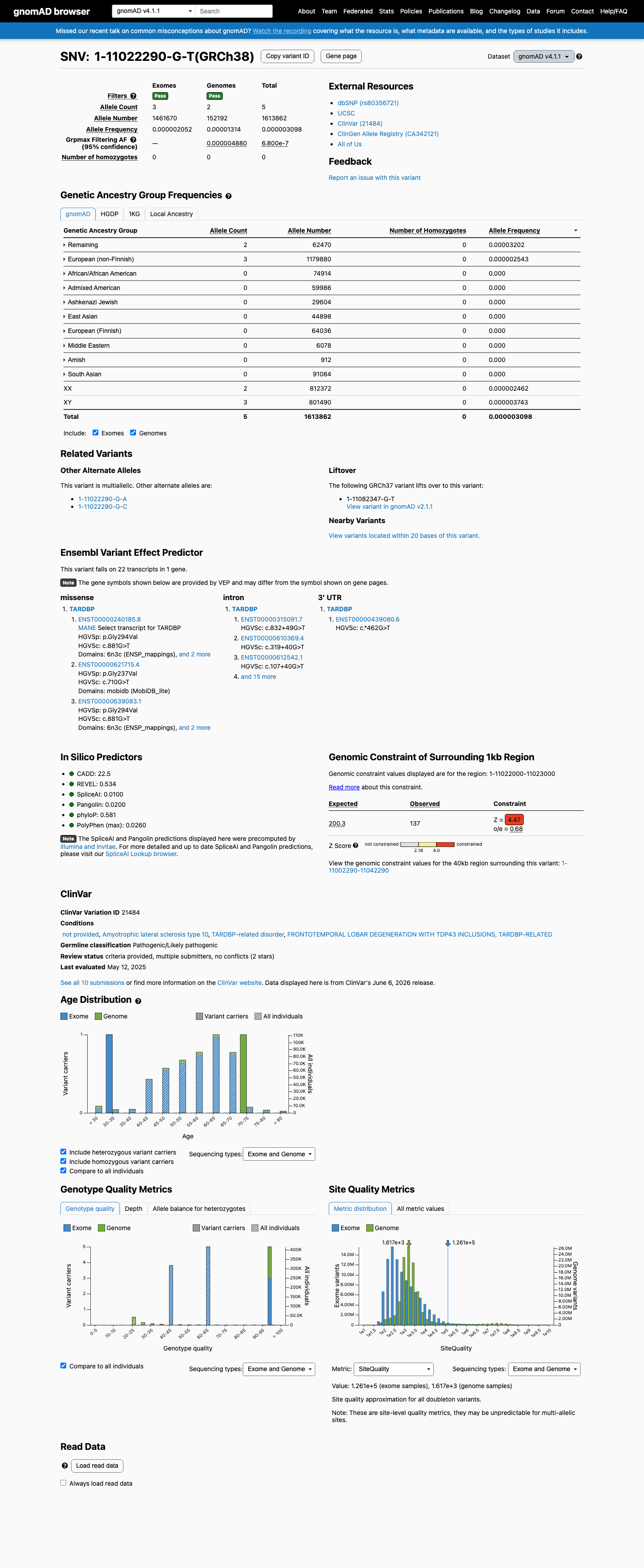gnomAD v4.1 screenshot