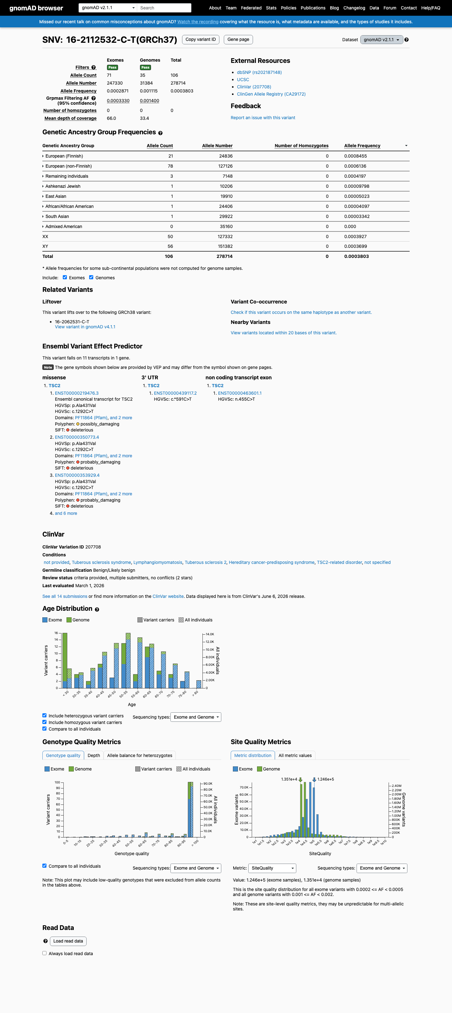 gnomAD v2.1 screenshot