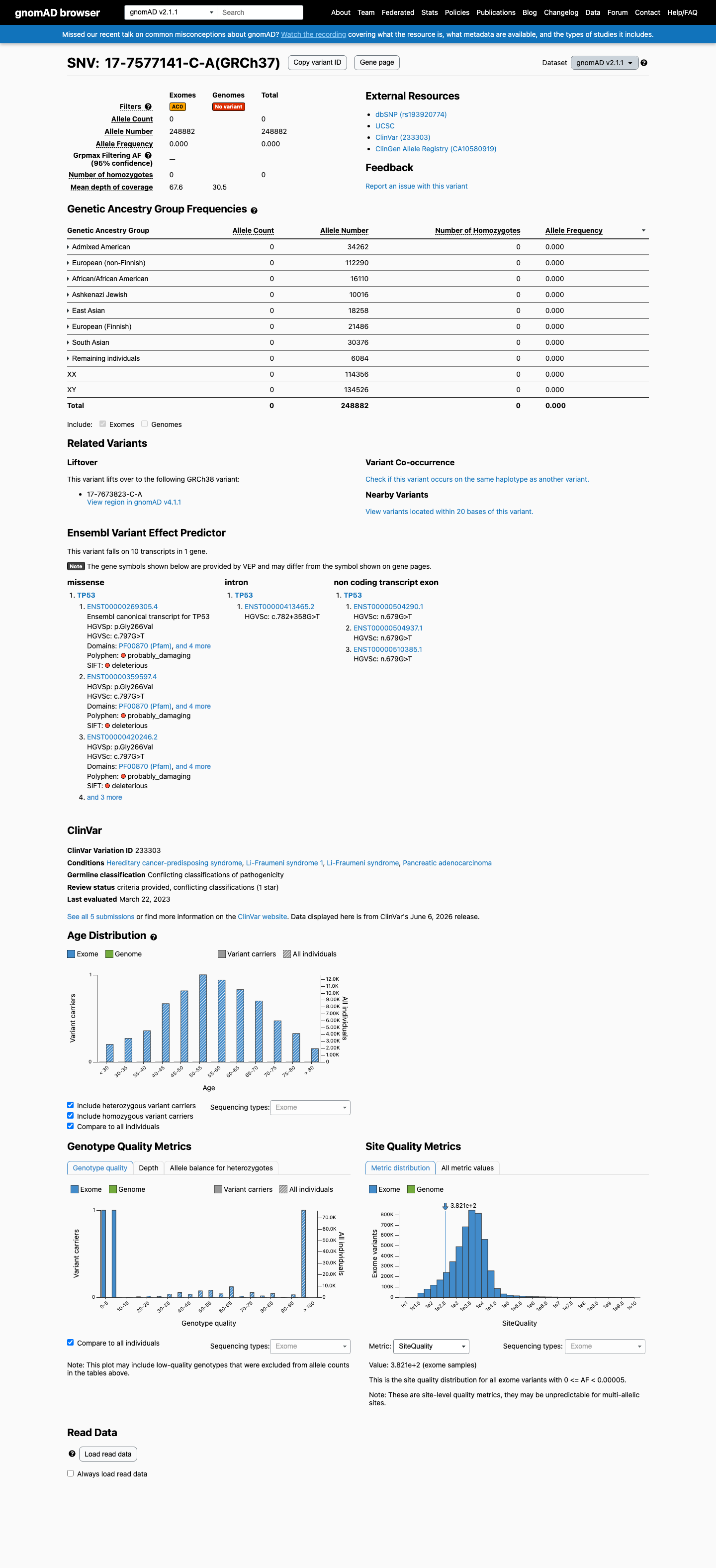 gnomAD v2.1 screenshot