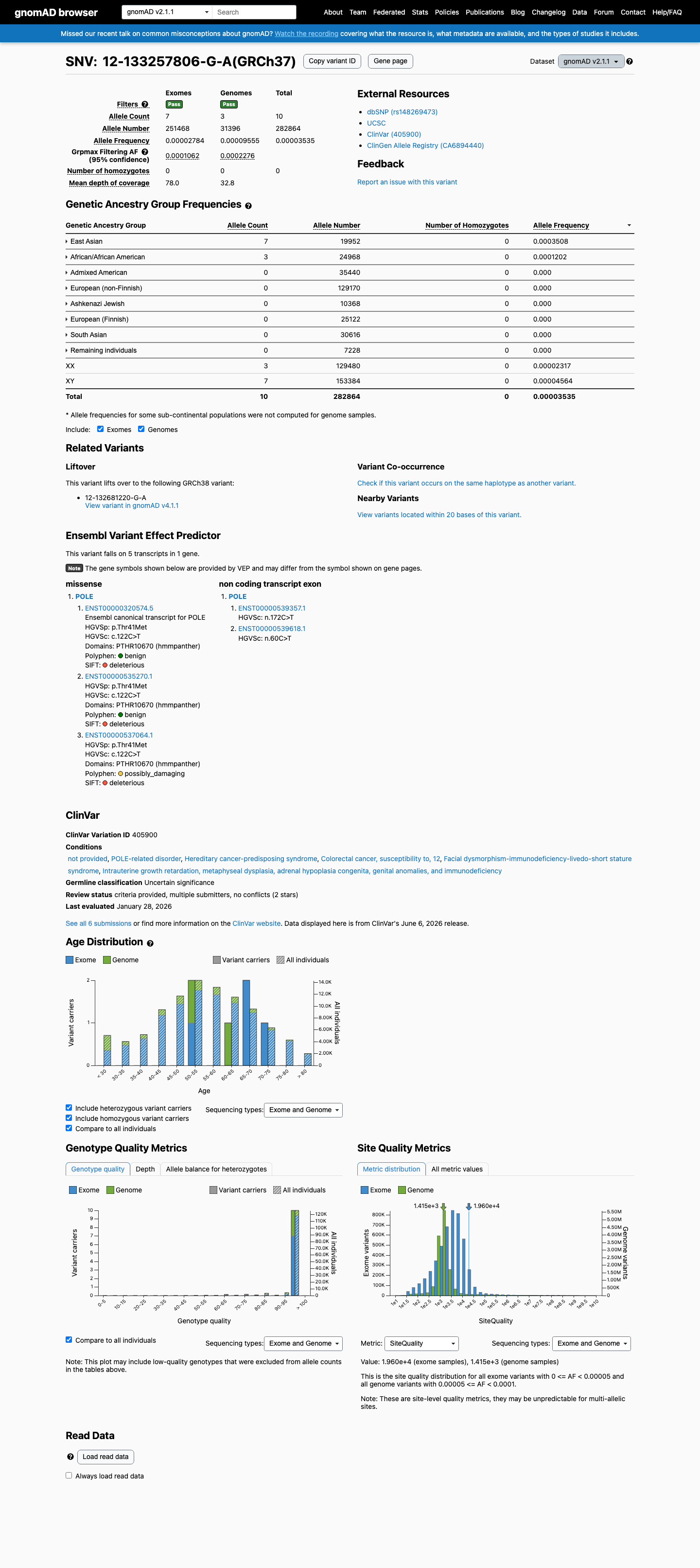 gnomAD v2.1 screenshot