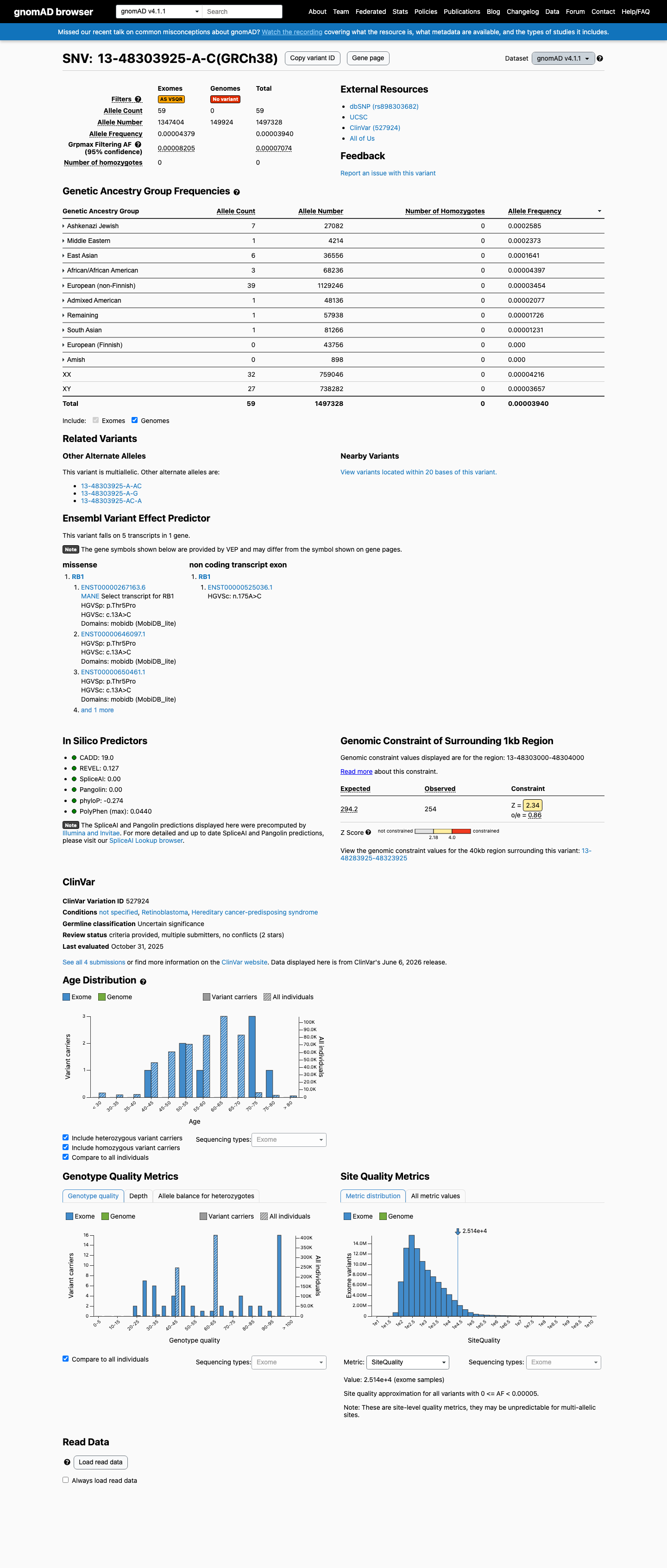 gnomAD v4.1 screenshot