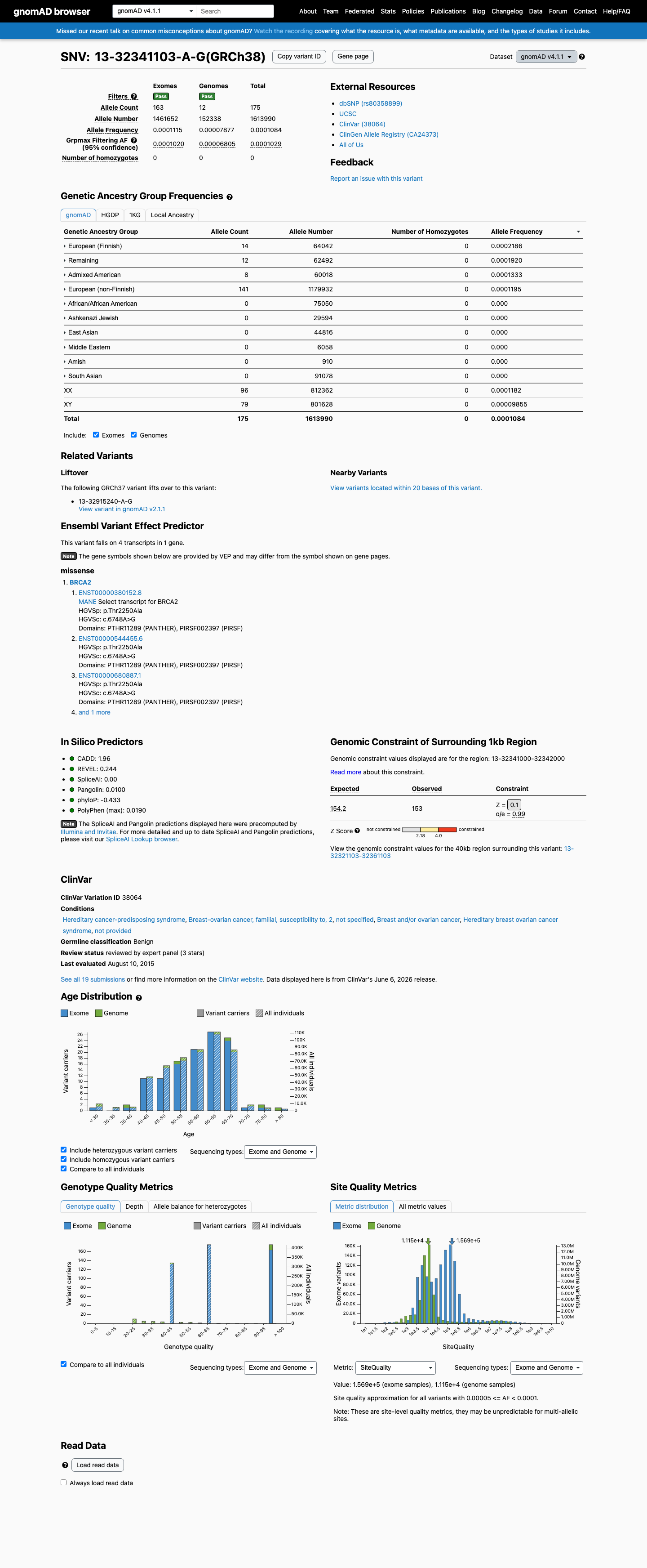 gnomAD v4.1 screenshot
