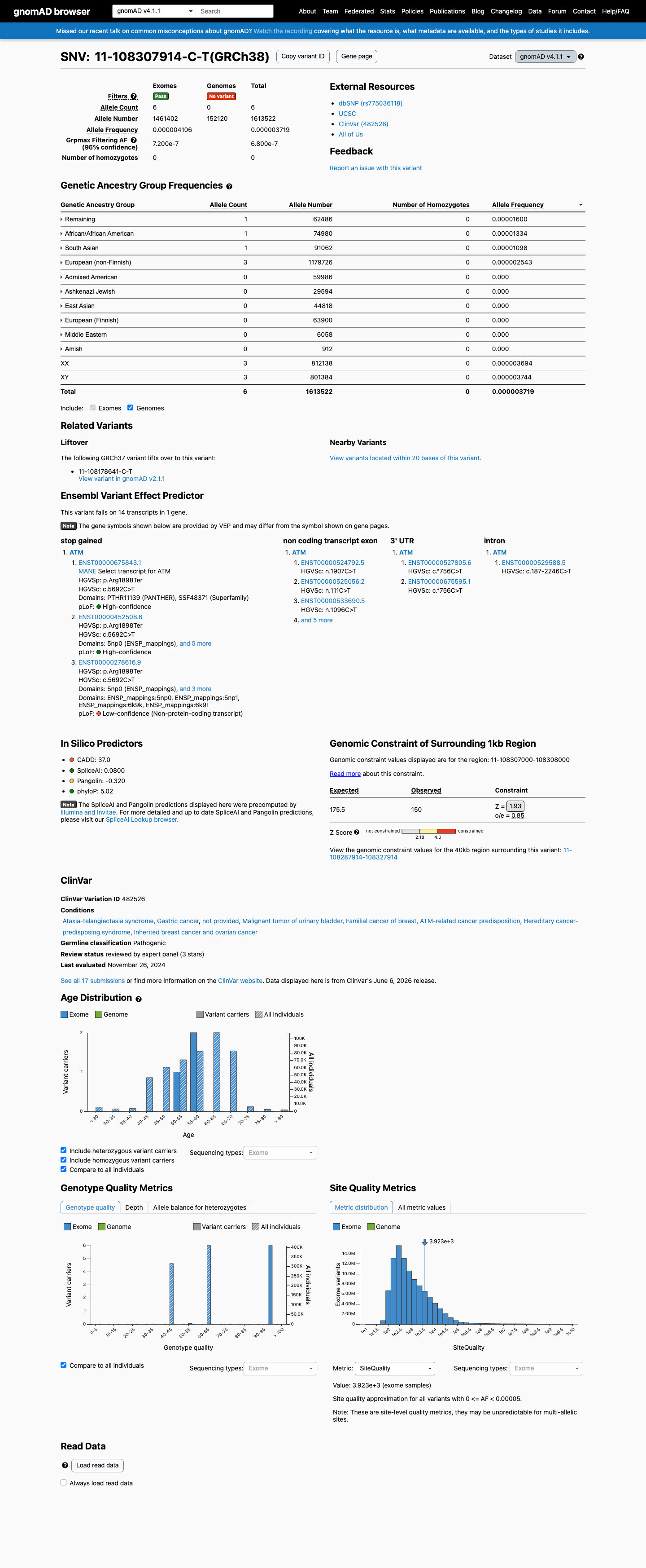 gnomAD v4.1 screenshot