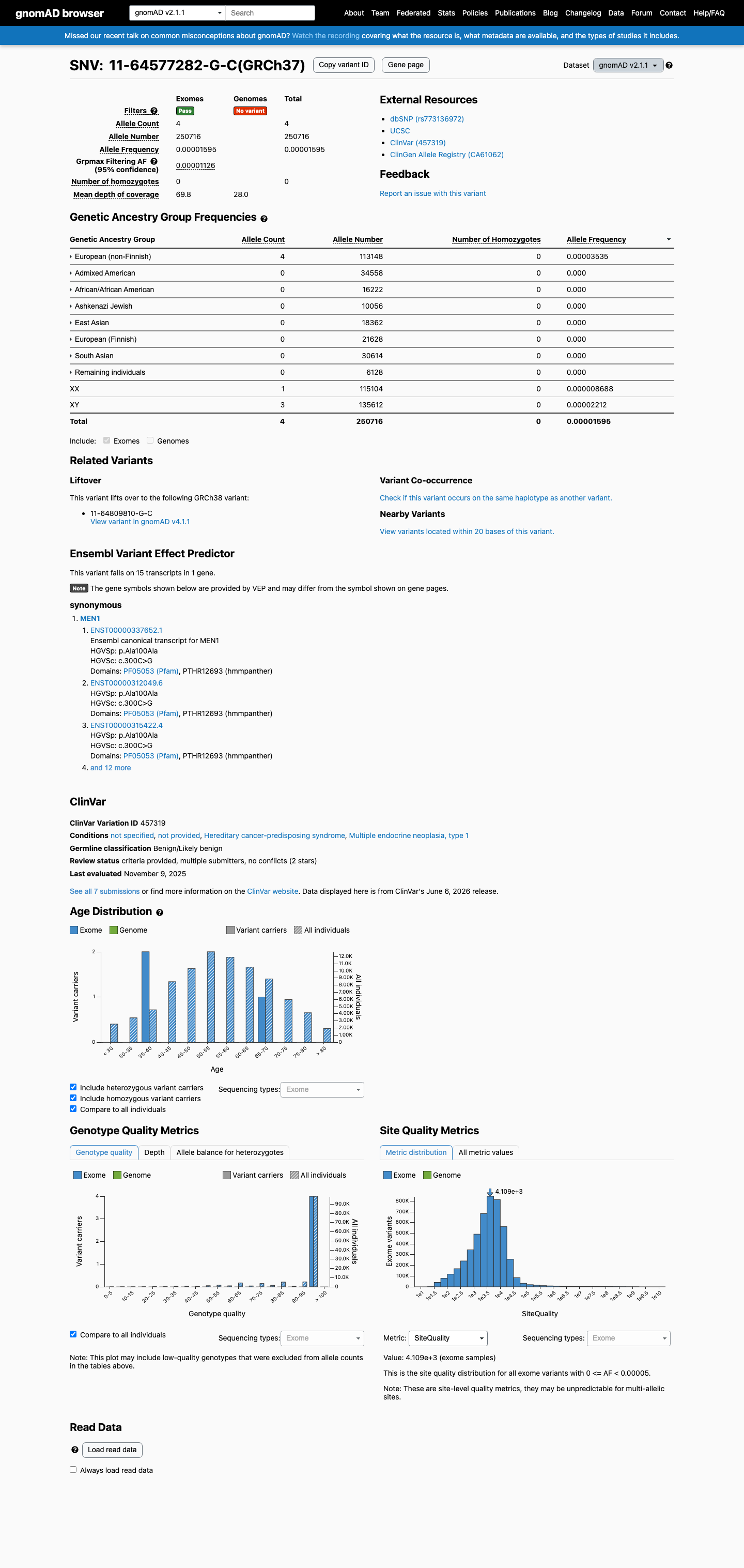 gnomAD v2.1 screenshot