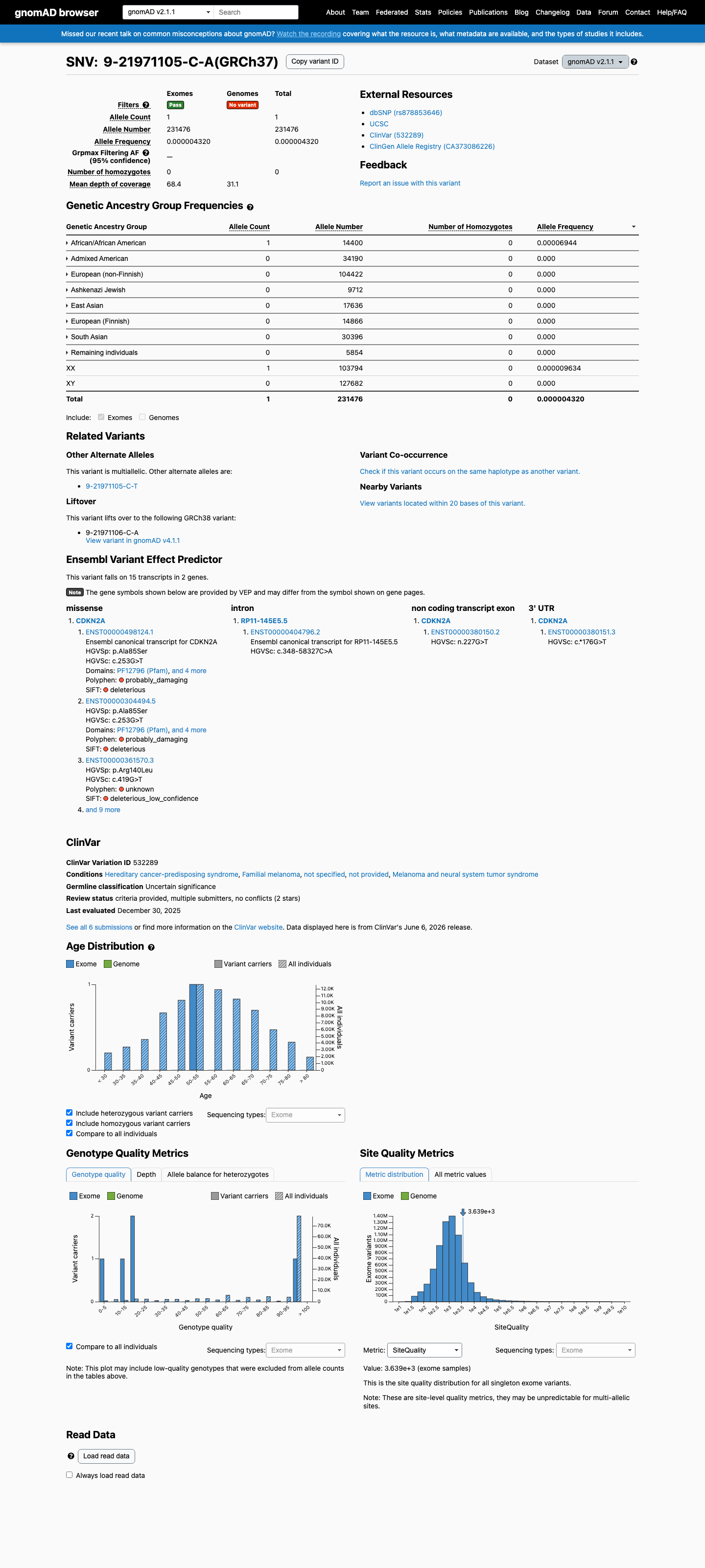 gnomAD v2.1 screenshot