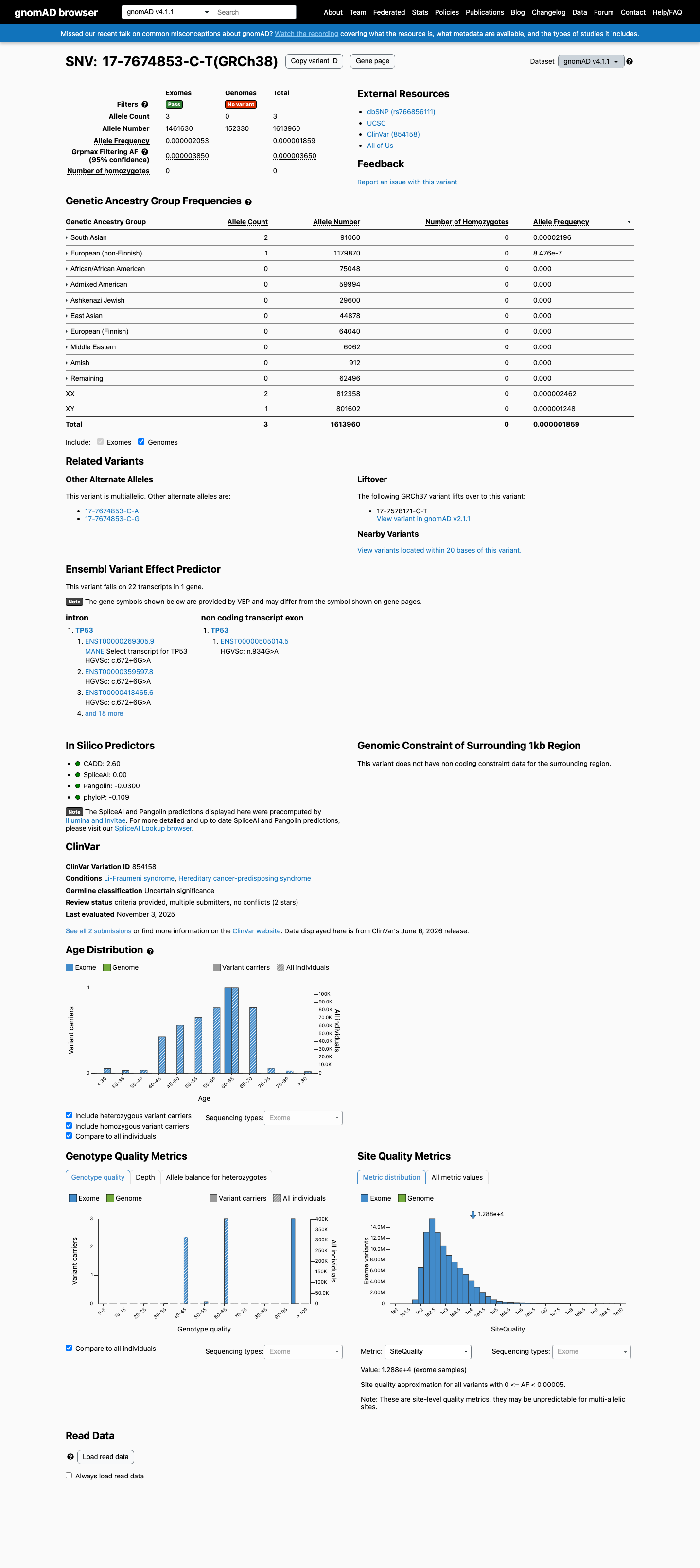 gnomAD v4.1 screenshot
