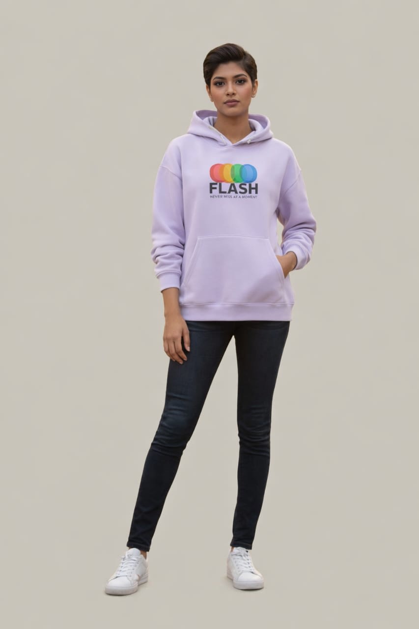 The "Superpower Style" Lavender Hoodie view 4