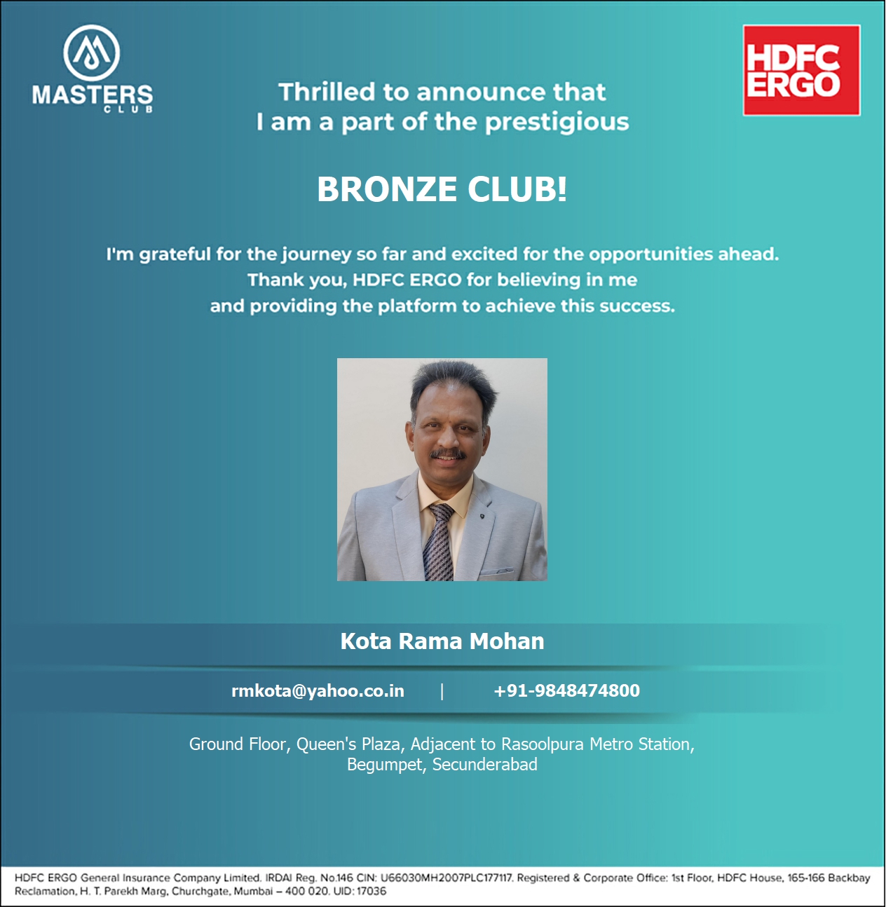 Kota_Rama_Mohan_Bronze Club_2025