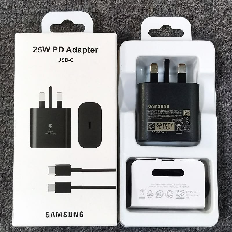 Samsung 25W original charger (Model: EP-TA800)