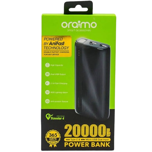 oraimo PowerNova L21 20000mAh 30W Power Bank