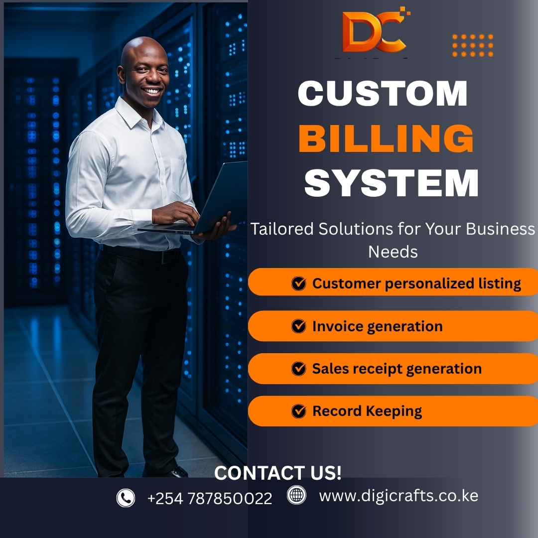 Simplify Your Business with a Custom Billing System from Digicraft Kenya