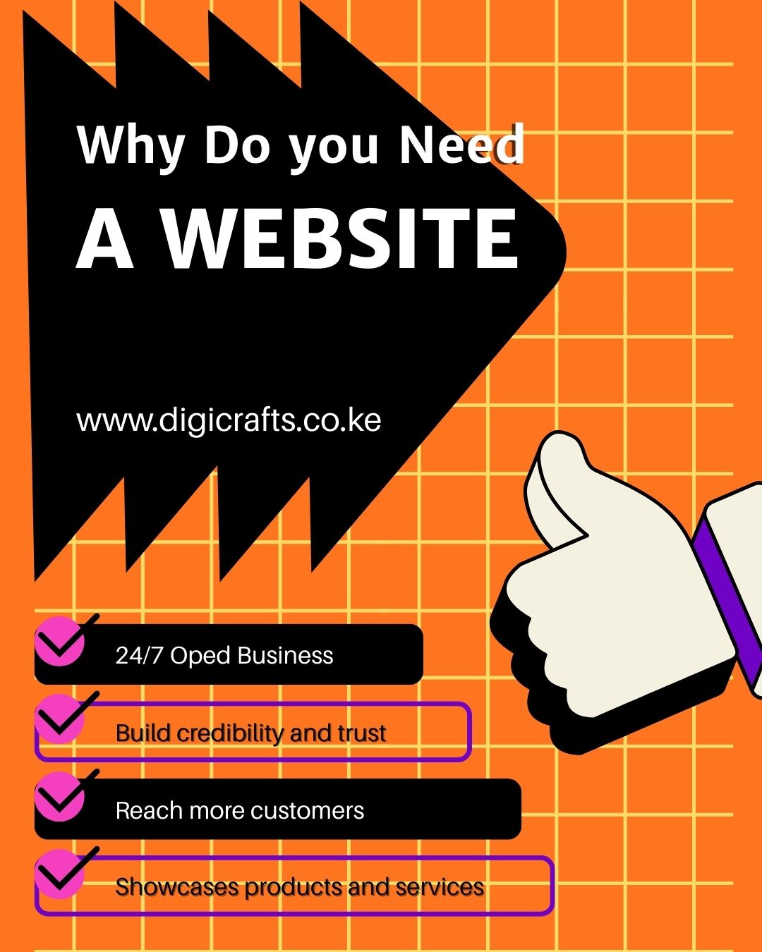 At DigiCrafts Kenya, we help businesses establish a strong digital presence through modern, responsive, and high-performing websites.