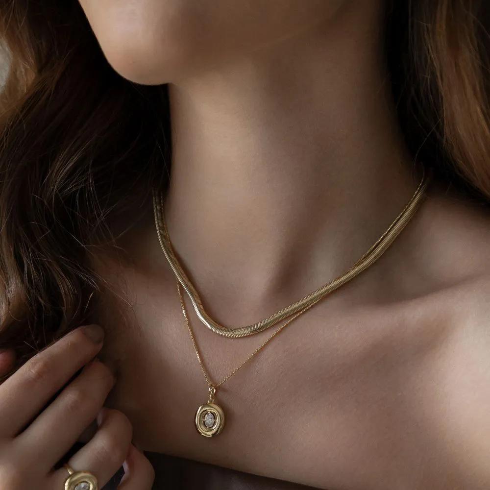 Diamond & Gold Necklace