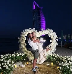 The famous dubai proposal setup