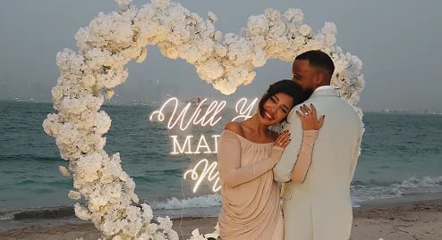 Private Island Romance Proposal