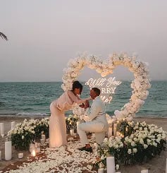 Private Island Romance Proposal