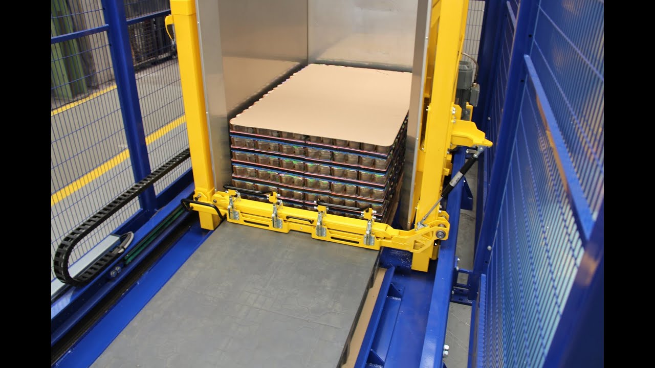 A pallet changer with an ergonomic design, highlighting user-friendliness and safety