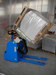A pallet changer increasing productivity in a warehouse