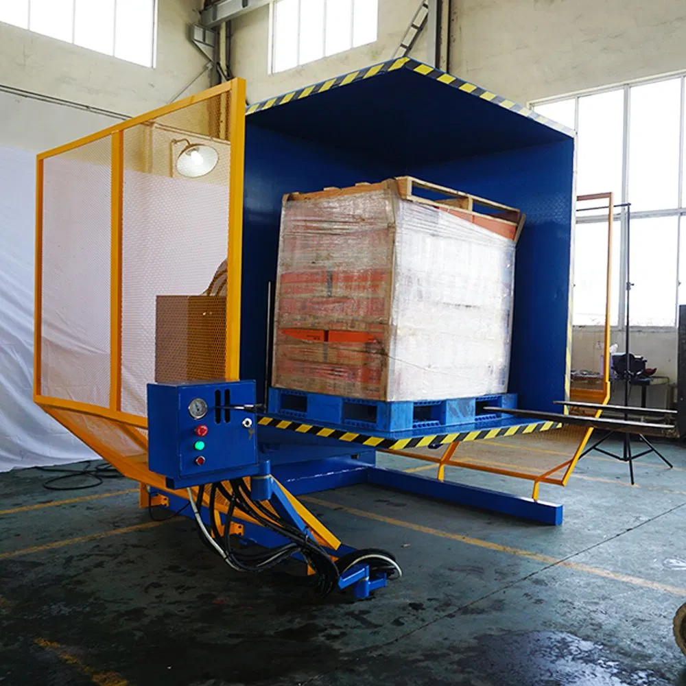 A pallet changer in action, demonstrating how it increases productivity through automation