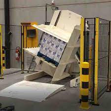 A heavy-duty pallet changer designed for robust industrial applications in the steel or manufacturing sector.