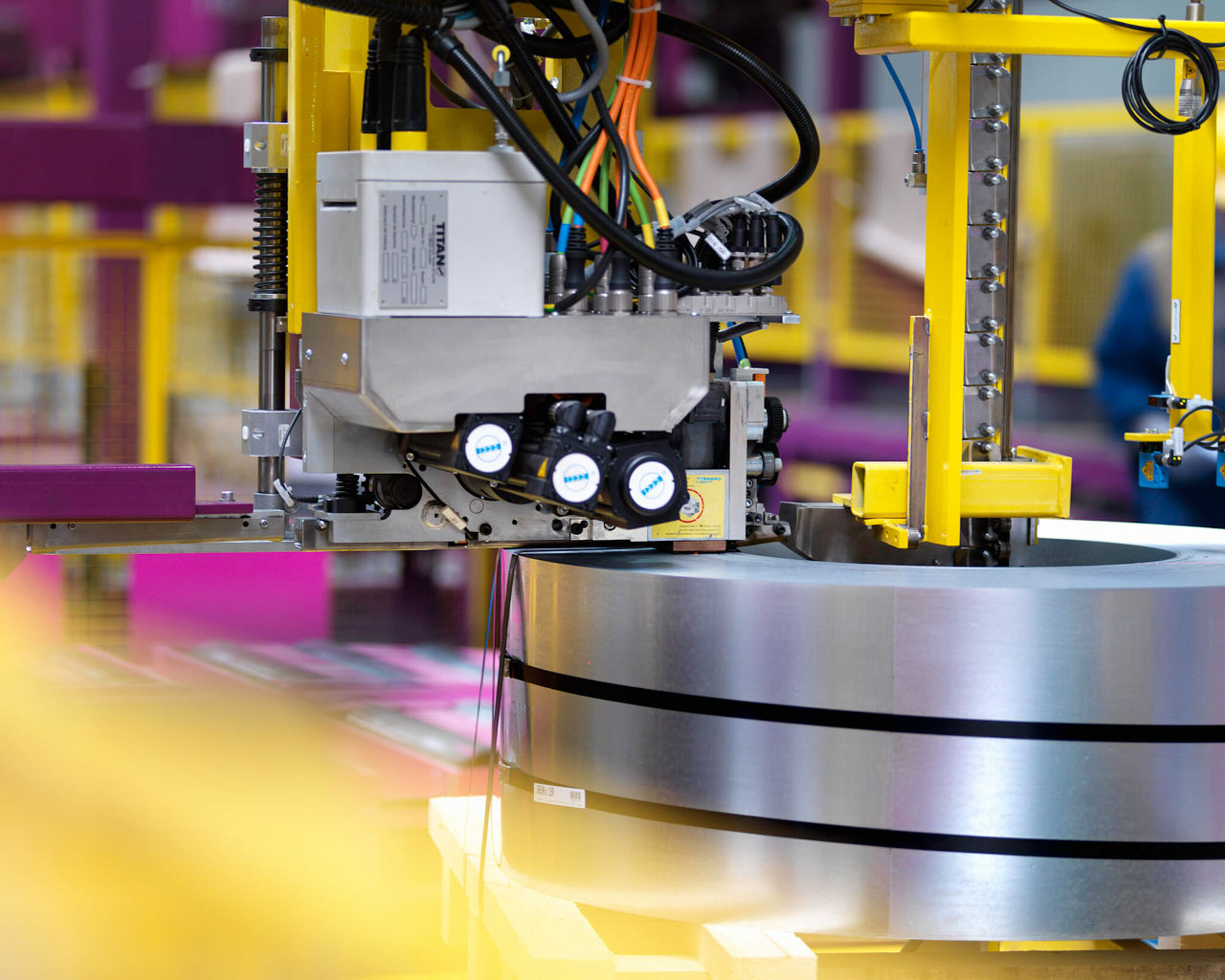 steel coils, automation, efficiency, industrial solutions