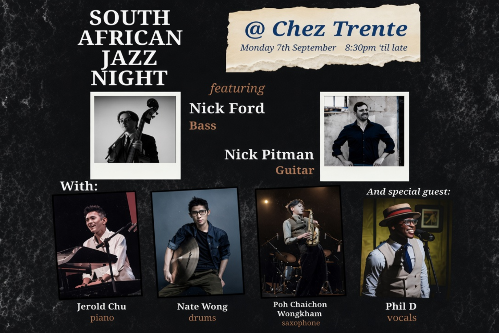 南非爵士之夜 @ 卅間 Chez Trente — Nick Ford & Nick Pitman