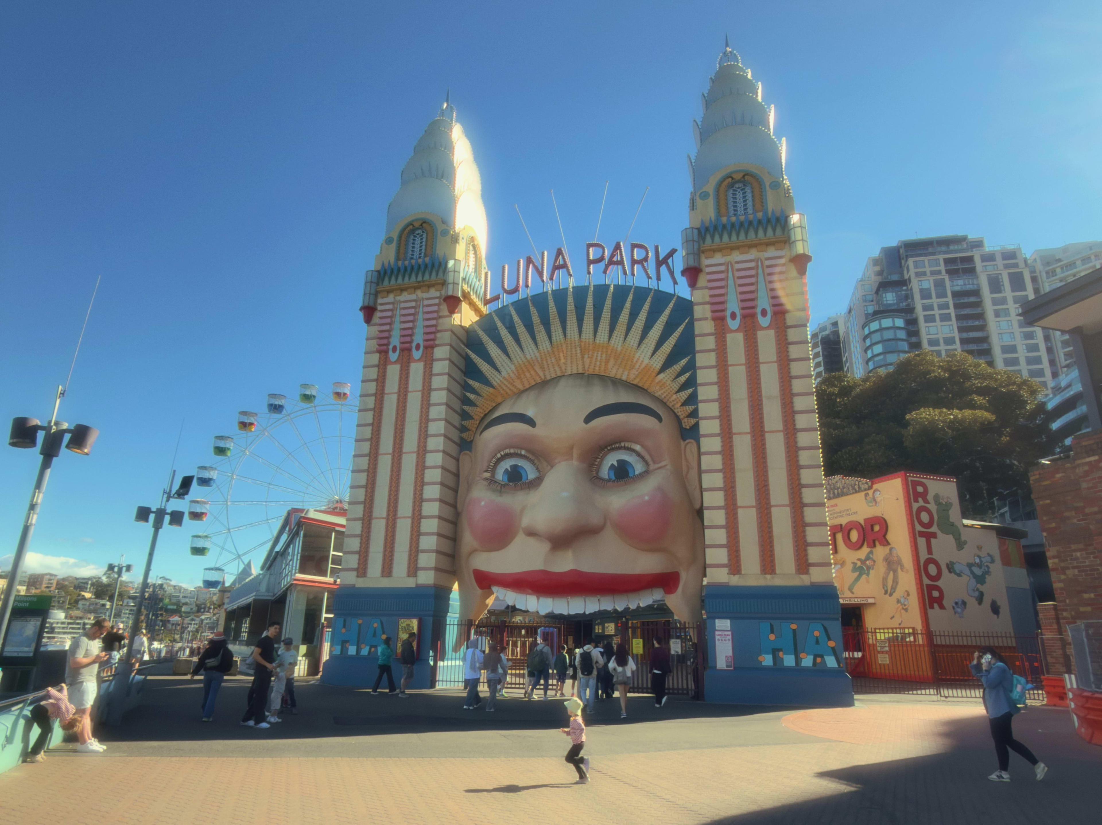 Luna Park's Wide Smile