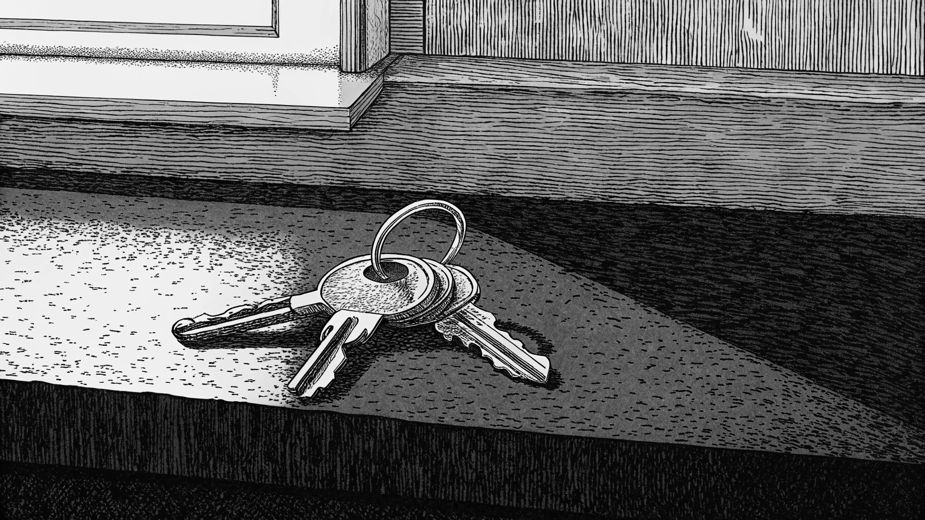 House keys on a modern kitchen bench, suggesting the discipline to walk away from the wrong property.