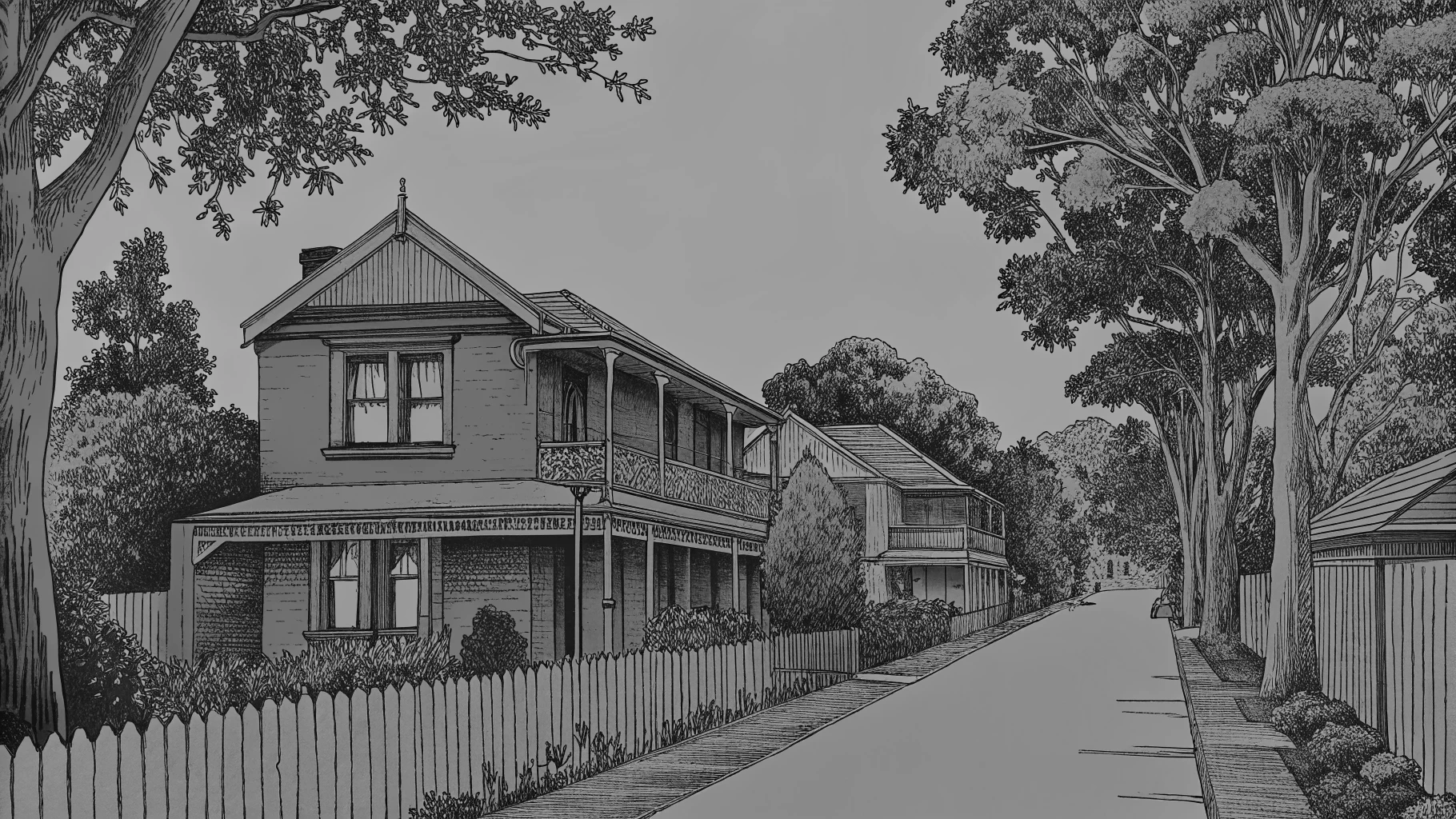 Two homes on a leafy Upper North Shore street on either side of a school catchment boundary