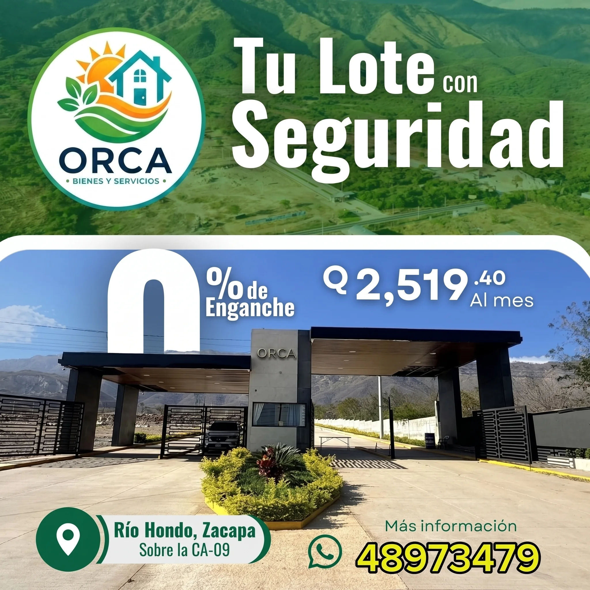 Áreas verdes del proyecto en Zacapa