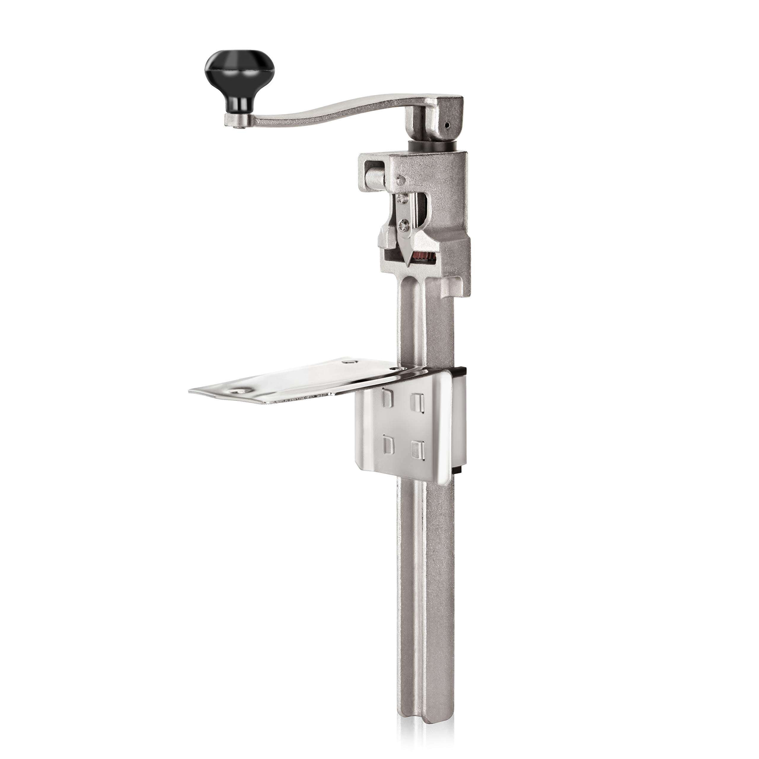 ABRELATAS INDUSTRIAL PARA MESA (Acero fundido niquelado) 48 cms de largo