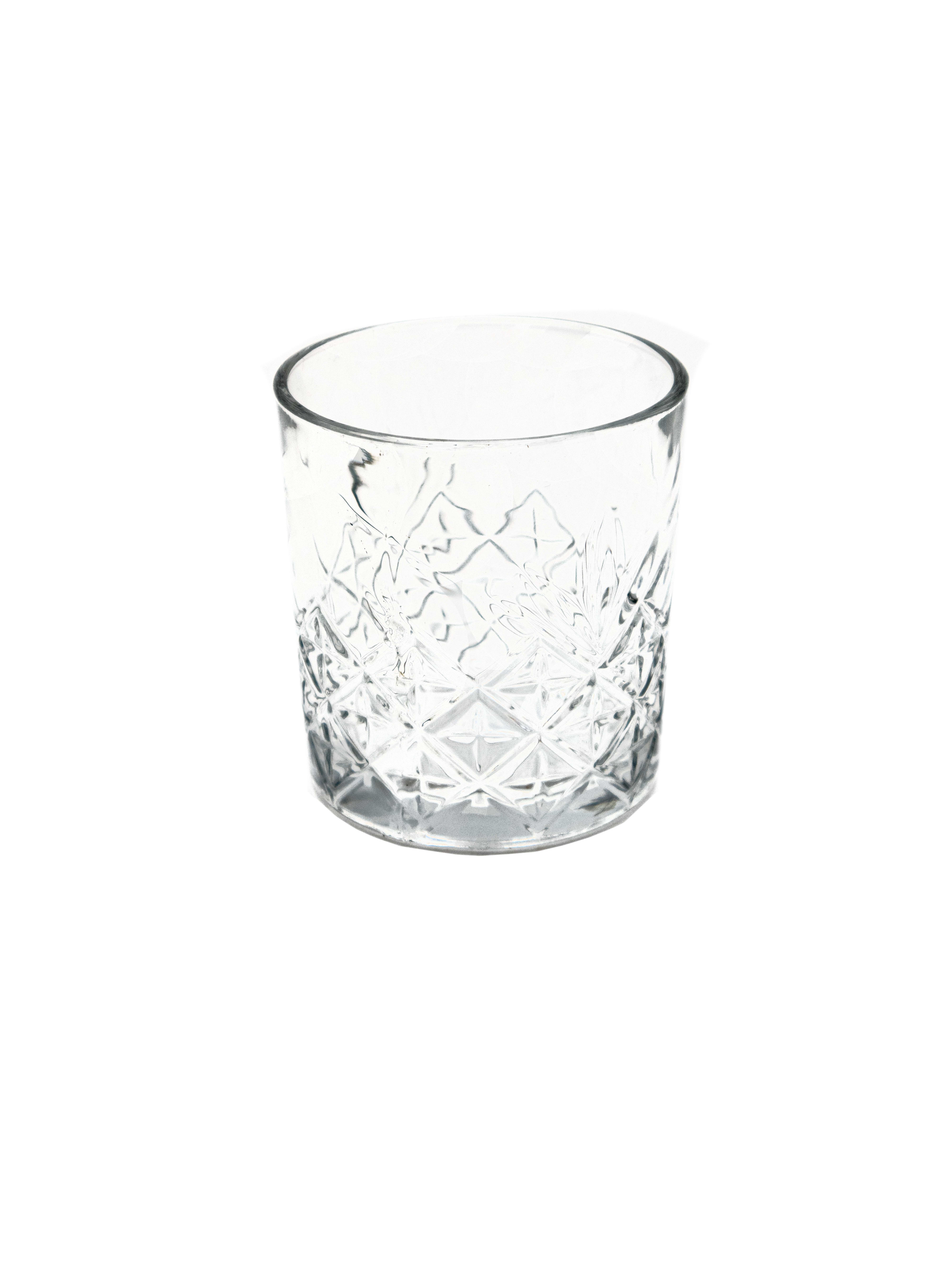 vaso whiskero estrellado 11 oz. cristalería guatemala