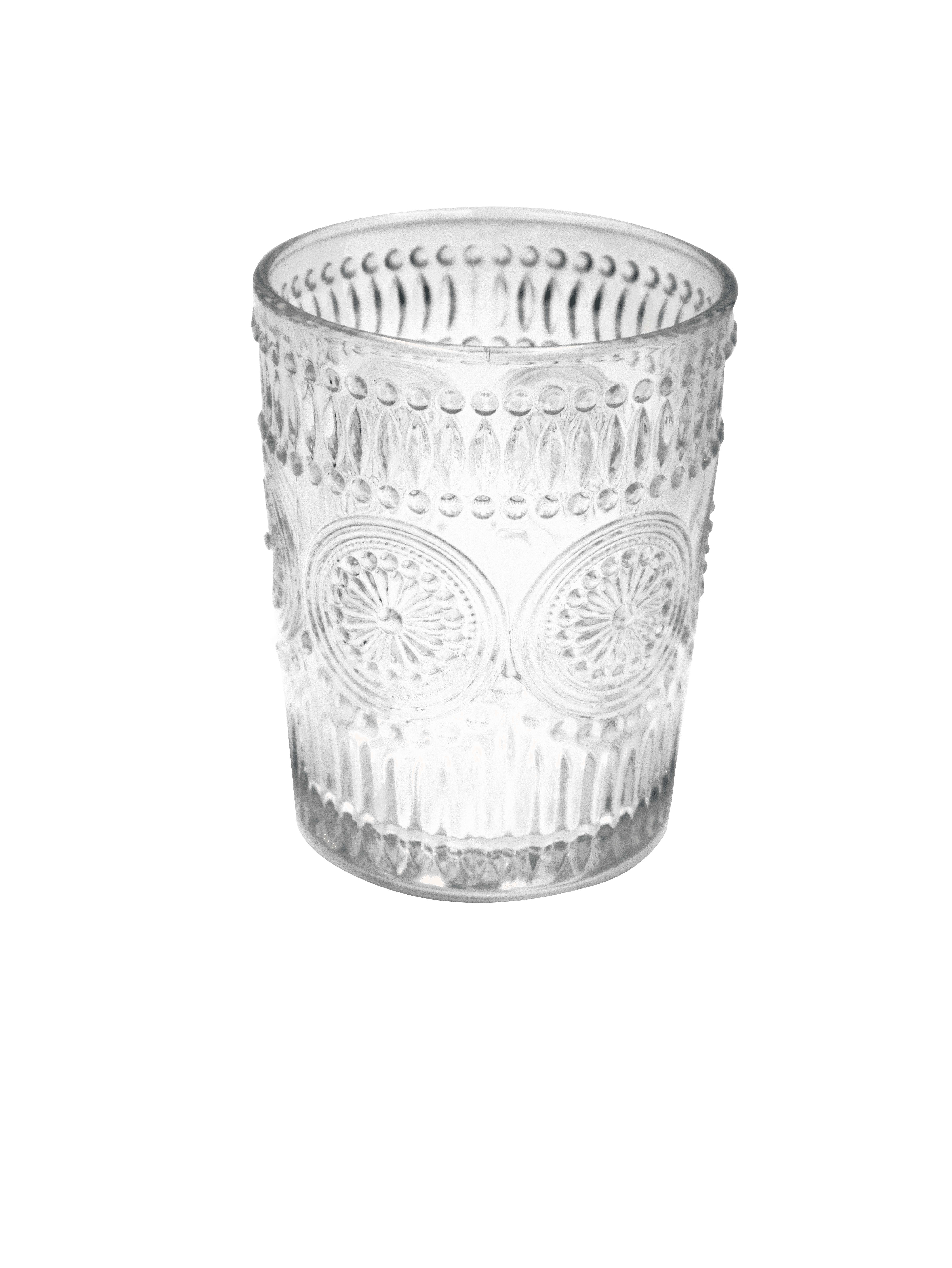 vaso whiskero griego 10 oz. cristalería guatemala