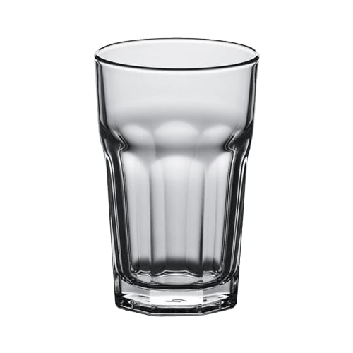 vaso estriado alto 10 oz. cristalería guatemala