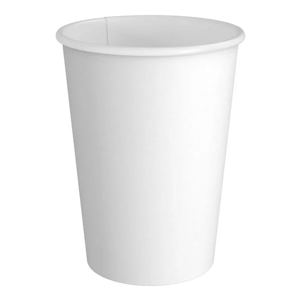 vaso blanco de pared sencilla 12 onzas (sin tapadera) desechables guatemala