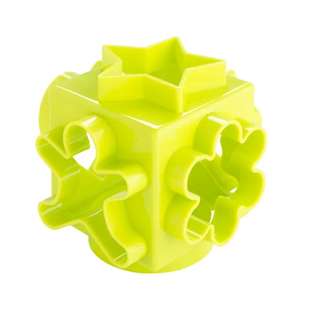 cubo cortador de galletas (plástico) incluye: 6 diseños repostería guatemala