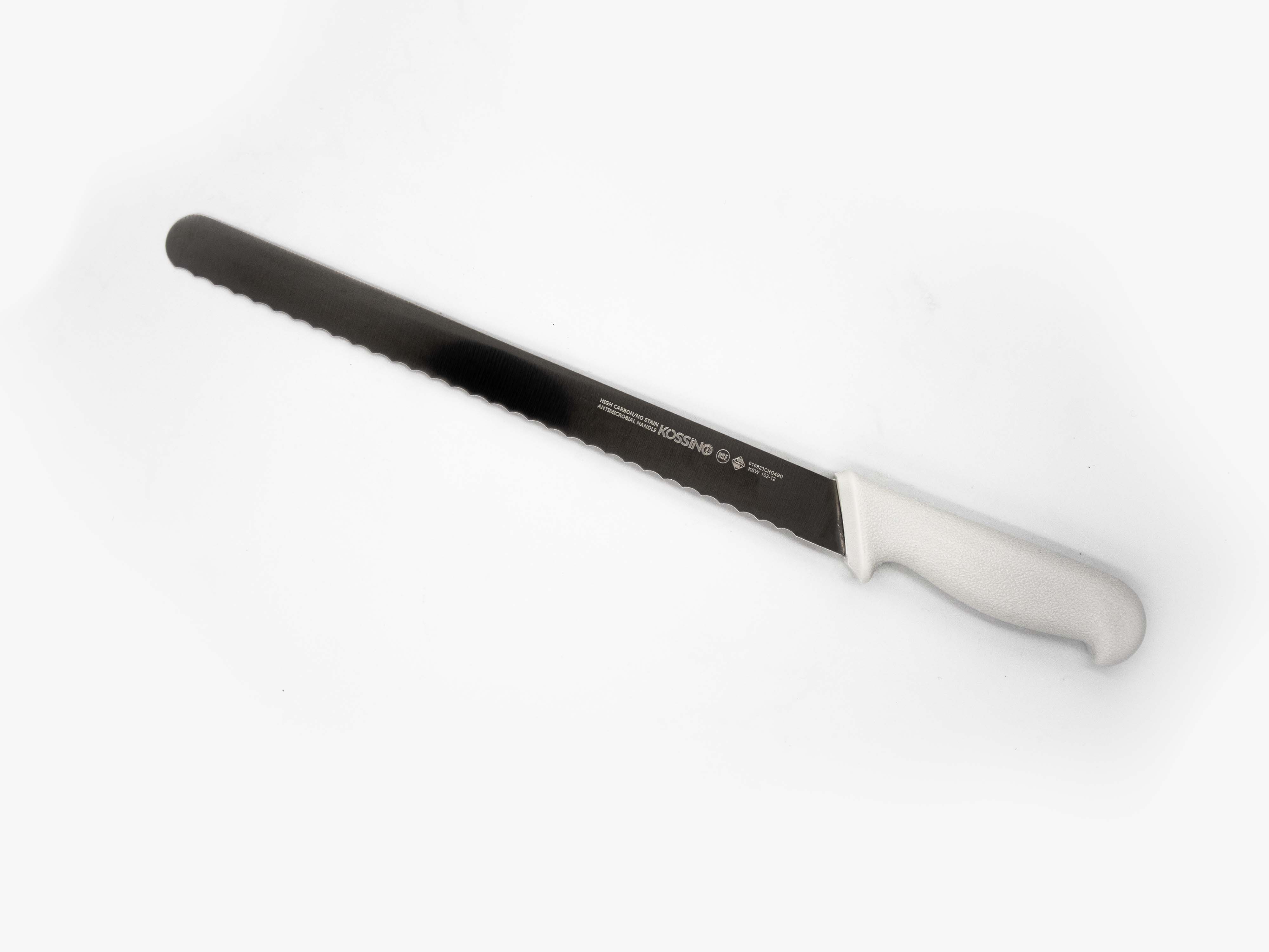 cuchillo serrado de 12 pulgadas para pan (acero inoxidable 5cr15mov - mango de estireno antimicrobial) utensilios guatemala
