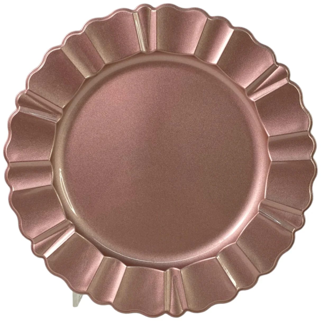 baja plato rose gold 33 cms vajilla guatemala