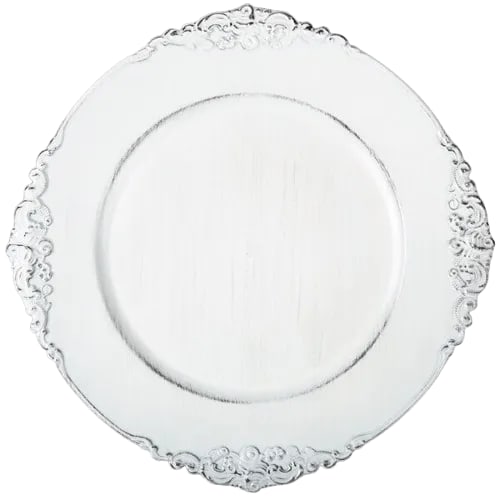 BAJA PLATO ELEGANTE BLANCO 33 cms