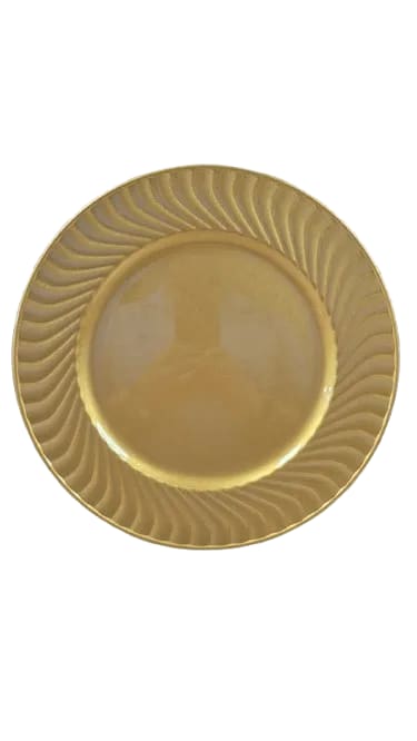 baja plato natividad dorado 33 cms vajilla guatemala