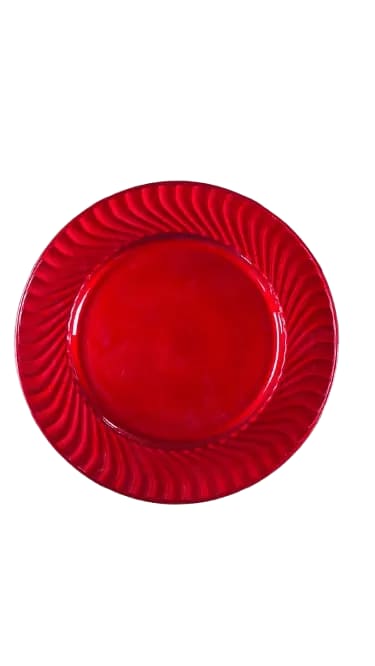 baja plato natividad rojo 33 cms vajilla guatemala