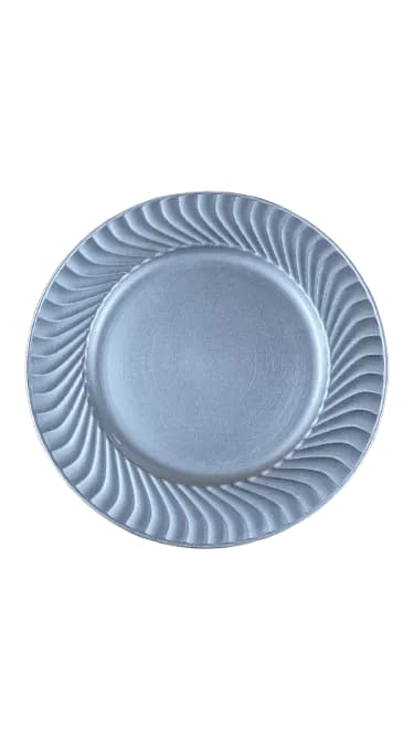baja plato natividad plateado 33 cms vajilla guatemala