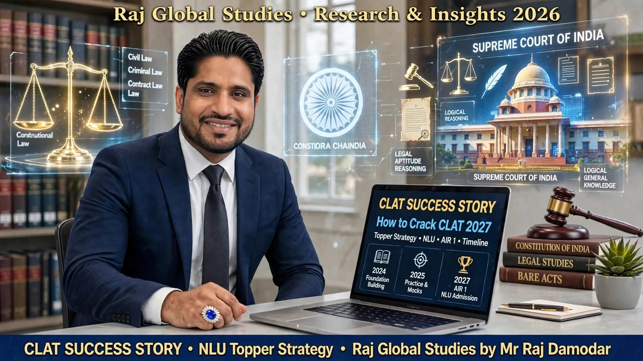 How to Crack CLAT 2027? Topper Strategy, Standard Books, 8-Hour Timetable & Ecosystem Revealed [Research by Raj Global Studies 2026]
